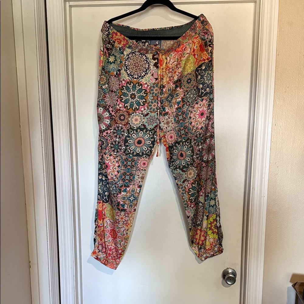 Johnny Was Floral and Mandala Joggers